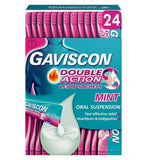 Gaviscon Double Action Heartburn & Indigestion Mint Sachets 24x10ml
