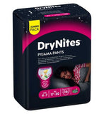 Huggies DryNites Girls Pyjama Pants, 16 Pants, 4-7 years 17-30kgs