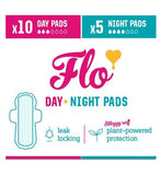 Flo Natural Bamboo Ultra Thin Day & Night Pads 15pk