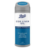 Boots Cod Liver Oil + Evening Primrose Oil 60 Capsules (2 month supply)