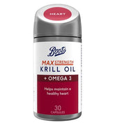 Boots Max Strength Krill Oil + Omega 3 - 30 Capsules