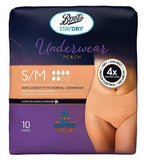 Boots Staydry Underwear Pants Small/Medium - 80 Pants (8 Pack Bundle)