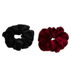 Boots Kids Scrunchies Red and Black Velvet