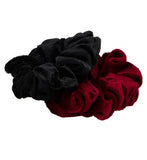 Boots Kids Scrunchies Red and Black Velvet