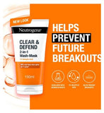 NEUTROGENA® Clear & Defend 1% Salicylic Acid 2-IN-1 Wash-Mask 150ml