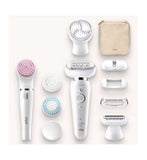 Braun Silk-épil 9 Flex 9-100 Beauty Set - Epilator, Flexible Head, Easier Hair Removal, White/Gold