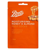 Boots Moisturising Foot Socks Honey & Almond 1 Pair