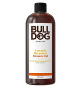 Bulldog Skincare Lemon & Bergamot Shower Gel for Men, Natural, Refreshing Men's Shower Gel, 500 ml