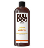 Bulldog Skincare Lemon & Bergamot Shower Gel for Men, Natural, Refreshing Men's Shower Gel, 500 ml
