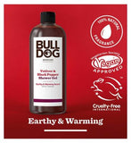 Bulldog Skincare Vetiver & Black Pepper Shower Gel for Men, Natural, Refreshing Men's Shower Gel, 500 ml