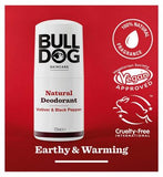 Bulldog Skincare Vetiver & Black Pepper Natural Deodorant 75ml