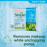 Simple Kind to Skin Micellar Biodegradable Cleansing Wipes 20 Wipes