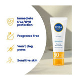 NIVEA SUN UV Face Soothing Sensitive Sun Cream SPF50+ 50ml