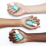 Essie Nail Polish 703 Bustling Bazaar, Green Blue Colour, High Shine and High Coverage Nail Polish 13.5 ml