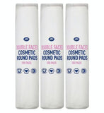 Pack of 3 Boots double faced round cotton wool pads 100