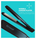REVAMP Wide Ultra X Shine Ceramic Hair Straightener