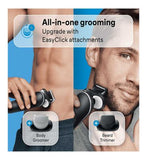 Braun Series 5 Electric Shaver with Charging Stand and 2 Easy Click Attachments - White 50-W4650cs