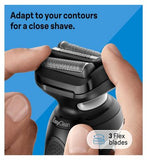 Braun Series 5 Electric Shaver with Charging Stand and Precision Trimmer - Black/White 50-W4200cs