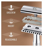 King C. Gillette Men’s Double Edge Safety Razor Blades, 10 Refills