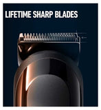 King C. Gillette Cordless Beard Trimmer Hair Clipper Kit with 3 Interchangeable Combs