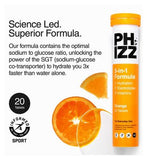 Phizz Orange 3-in-1 Hydration, Electrolytes and Vitamins Effervescent Tablets - 20 Tablets