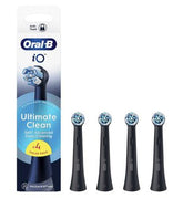 Oral-B iO™ Ultimate Clean Black Replacement Electric Toothbrush Heads 4 Pack