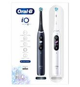 Oral-B iO8™ Electric Toothbrush White Alabaster & Black Onyx Duo Pack