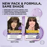 L’Oréal Paris Excellence Cool Crème Permanent Hair Dye, Long-lasting Anti-Brassiness Colour, 4.11 Ultra Ash Brown