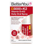 BetterYou Vitamin D 3000iu + K2 Daily Oral Spray 12ml