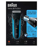 Braun Series 3 ProSkin Electric Shaver - Black/Blue 3010s