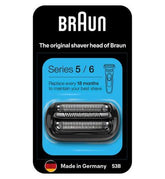 Braun Series 5 Electric Shaver Head Replacement - Black 53B
