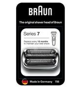 Braun Series 7 Electric Shaver Head Replacement - Silver 73S