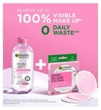 Garnier Micellar Reusable Make-up Remover Eco Pads, 3 Micro Fibre Pads