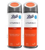 Boots Vitamin C & Zinc Bundle: 2 x 180 Tablets (1 year supply)