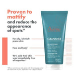 Avène Cleanance Cleansing Gel Cleanser for Oily, Blemish-Prone Skin 200ml