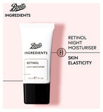 Boots Ingredients Retinol Night Moisturiser 30ml