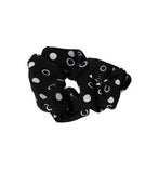 Ribbon & Asher Black & White Poka Dot Scrunchie