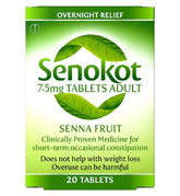 Senokot 7.5mg Tablets Adult Senna Laxative for Constipation - 20 pack