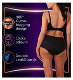 Always Discreet Boutique Underwear Incontinence Pants Plus Large Black - 48 Pants (6 pack bundle)