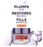 L'Oreal Paris Revitalift Filler + Hyaluronic Acid Anti Ageing Anti-Wrinkle SPF 50 Replumping Day Cream 50ml