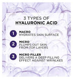 L'Oreal Paris Revitalift Filler + Hyaluronic Acid Anti Ageing Anti-Wrinkle SPF 50 Replumping Day Cream 50ml