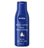 NIVEA Rich Nourishing Body Lotion for Dry Skin, Travel Size 75ml
