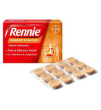 Rennie Orange Flavour - 72 Chewable Tablets