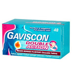 Gaviscon Double Action Mixed Berries Flavour Chewable Tablets 48s
