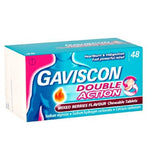 Gaviscon Double Action Mixed Berries Flavour Chewable Tablets 48s