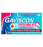 Gaviscon Double Action Mixed Berries Flavour Chewable Tablets 48s