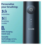 Philips Sonicare Prestige Electric Toothbrush 9900 Midnight with Premium USB Charging Case & SensieIQ HX9992/12