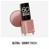 Rimmel London 60 Seconds nail polish Mauve To The Music 8ml