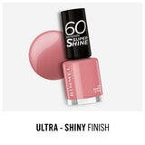 Rimmel London 60 Seconds nail polish Preppy In Pink 8ml