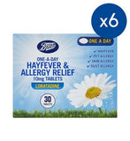 Boots One-a Day Hayfever & Allergy Relief 10mg Tablets (Loratadine) 6 x 30 tablets- 6 Months supply